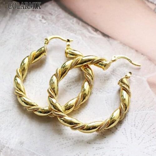 8 pairs Big Hoop earrings wrist metal earrings gold filled fashion jewelry for women big hoop earrings for women 51072