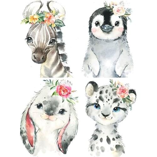 Diy 5D Diamond Painting Cartoon Animal Set Cross Stitch Full Drill Diamond Embroidery Mosaic Art Picture of Rhinestones Decor