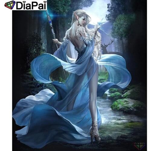 DIAPAI 5D DIY Diamond Painting 100% Full Square/Round Drill "Cartoon beauty" Diamond Embroidery Cross Stitch 3D Decor A21843