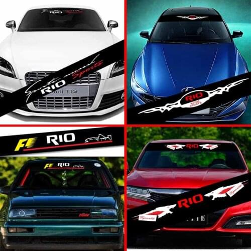 Car Sticker Styling Decoration Decals Car Front Rear Windshield Prevent Sunlight Reflection For KIA RIO Accessories