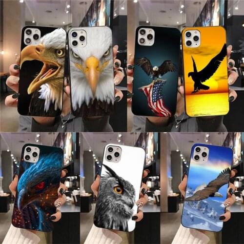 Mantin Bird Eagle hawk Phone Case for iphone 12 pro max 11 pro XS MAX 8 7 6 6S Plus X 5S SE 2020 XR case