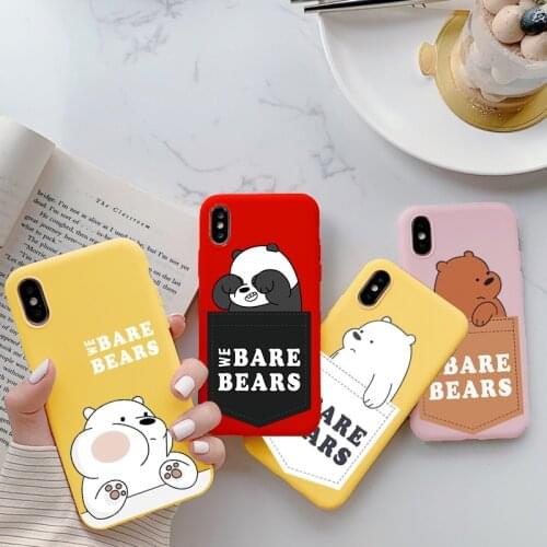 Cute Cartoon Bear Cover For Huawei Y5p Y8S Y8p Y6p Y7p Honor Play 9A 9S 9C X10 10 20 9 8X 9X Lite 30 S 10i 8A Nova 5T 7 Pro Case