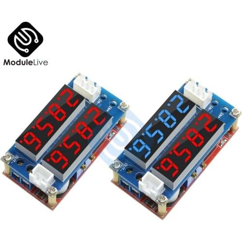 CC CV Step Down Max 5A Digital Adjustable Receiver Charge Module Voltmeter Ammeter Display LED Drive Driver for Arduino Blue Red