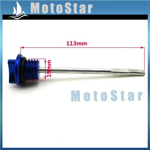 CNC Blue Dip Stick Engine Oil Dipstick For Pit Dirt Bike Motorcycle 50cc 90cc 110cc 125cc 140cc 150cc 160cc