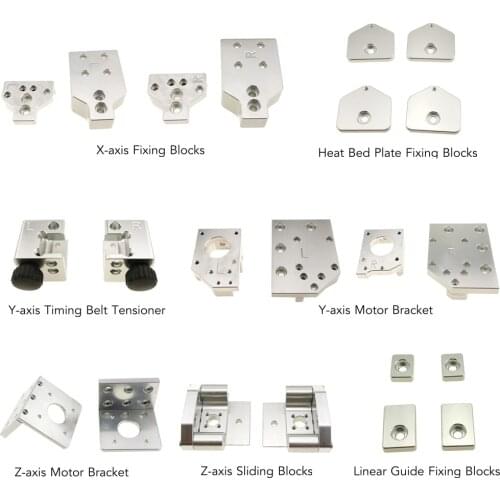 FUNCORE BLV MGN Cube 3d Printer All Metal Upgrade Kit High Quality CNC Machined Parts