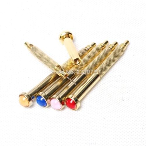 Hot Gold Hand Dangle Piercing Drill Nail Art UV Gel Acrylic Tips Pierce Tool 5 Pcs/lot
