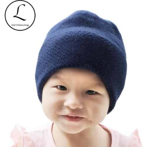 GZHILOVINGL Winter Thick Warm Knitting Wool Beanies For Kids Children Girls Boys Baby Unisex Casual Knitted Skullies Beanies Hat