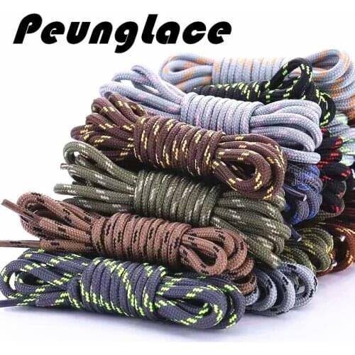 Quality PeungLace 1000 pairs/lot 120cm Round Polyester Boots Shoelaces Sports Round Hiking Boots Shoe laces