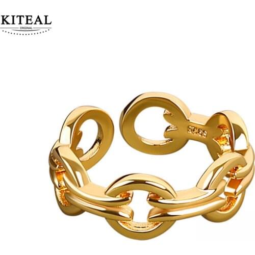 KITEAL resin charms silver plated size Resizeable Goddess mens ring Net Red prices in euros High Quality Jewelry