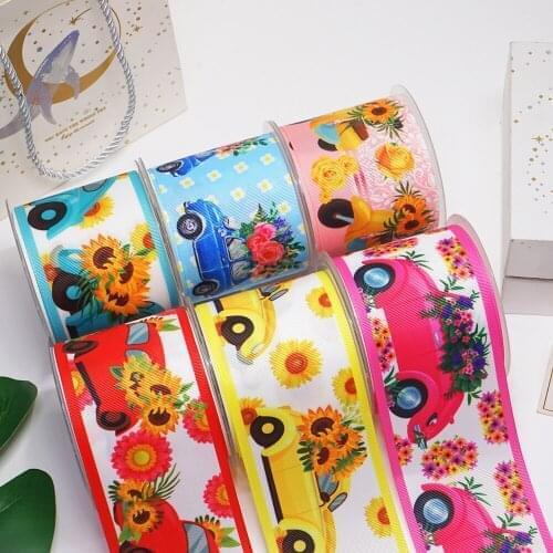 Cartoon characters printed grosgrain ribbon 54770