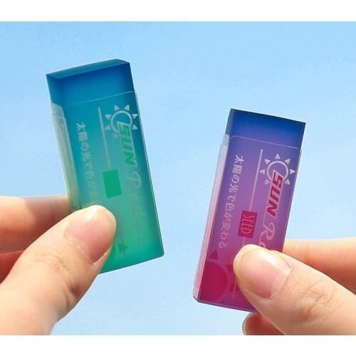 Cute Creative Transparent Eraser Childrens Special Cartoon Colorful No Marks No Chips Eraser Kawaii Stationery