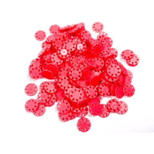 Red Dental Root Canal Files Silionce Marking Circle Safety Memo Disc 135