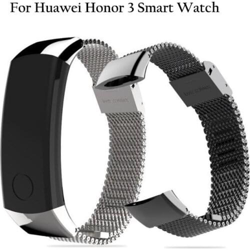 Milanese Metal Strap For Huawei Honor Band 3 Stainless Steel Wrist Watch Band for Honor Band 3 Bracelet Smart Watch Wristband