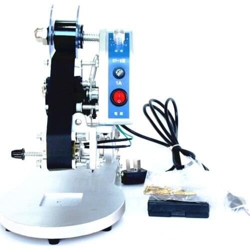 Manual Code Printer Expiry Date Printing Machine Production Date Coder Thermal Ribbon Plastic Bags Coding Hot Stamping