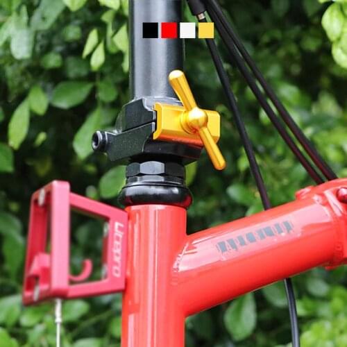 Hinge Clamp Plate With Magnet C Buckle For Brompton Knob Magnetic C Button Anodized