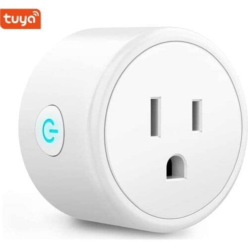 Tuya Smart 10A 220v Wireless US UK EU Smart Plug Mini Wifi Smart Extension Socket With Tuya App Remote Control