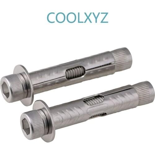 304 stainless steel internal expansion screw internal expansion bolt internal explosion hexagon expansion M6M8M10M12 5PCS