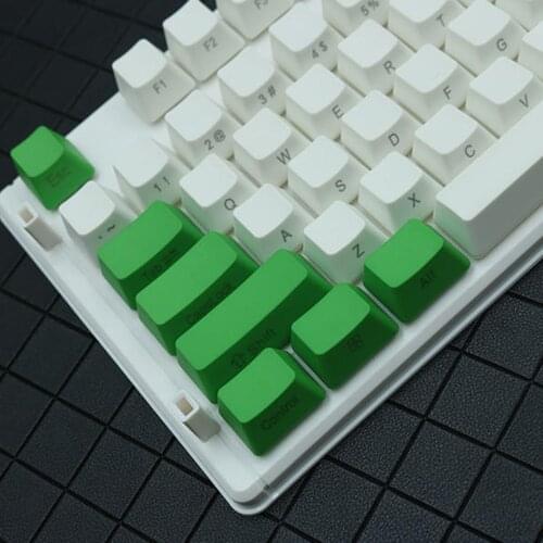 108Pcs PBT Lightproof Wear-resistant Key Caps Mechanical Keyboard Keycap Replacement Replace Keyboard Accessory for Desktop
