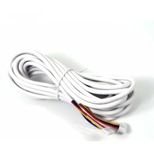 4 Core 5M/10M/20M Extension Cable for 28 AWG 4 Wire Copper Line Video Door Phone Doorbell Intercom System