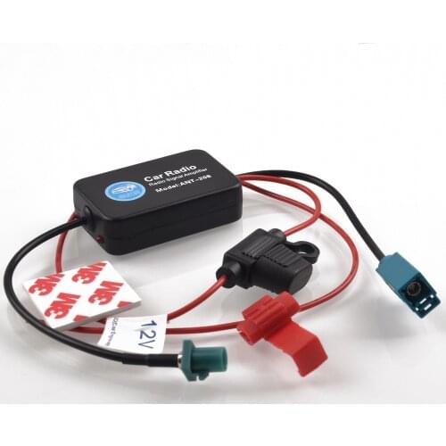 Car Radio FM Antenna Amplifier Signal for mercedes benz VOLVO for ford fakra Booster 12V Connector