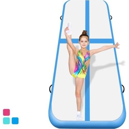 Free Shipping 3m Long Pink Cheap Outdoor Gymnastics Mat Inflatable Air Floor Tumble Track Airtrack