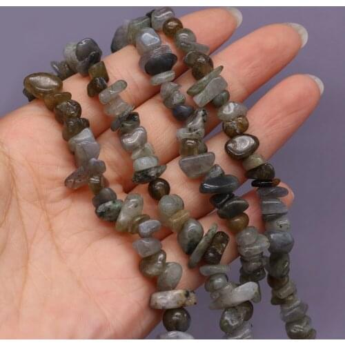 Natural Semi-precious Stones Flash Labradorite Gravel Beads for Jewelry Making DIY Necklace Bracelet Earrings Accessories