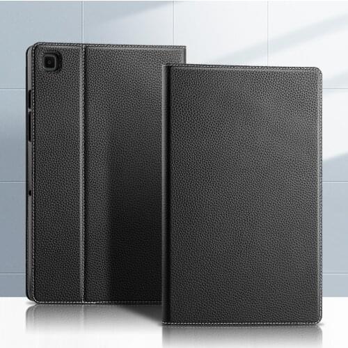 Case Cowhide For Samsung Galaxy Tab A7 10.4 inch 2020 Protective Cover Genuine Leather For SM-T500 SM-T505 SM-T507 Tablet Cases