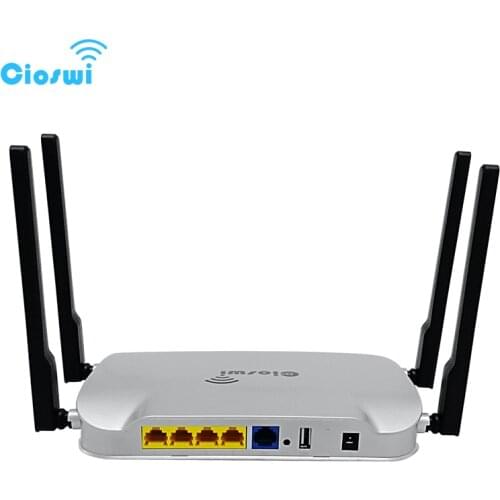 Cioswi Wifi Router High Power 1200Mbps Gigabit Wifi Extender 5GHz 802.11ac Access Point Mobile Wifi Router Openwrt System