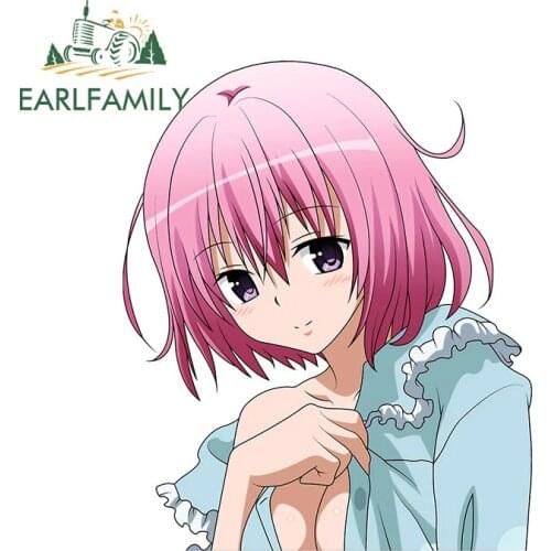 EARLFAMILY 13cm x 8.2cm for Beautiful Cute Loli Personality Creative VAN Car Stickers DIY Occlusion Scratch Anime Window Decals