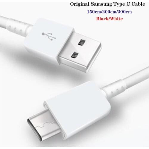 Original Samsung TYPE C Cable 1.5/2/3M Fast Charger Data Line For Galaxy S10 S9 S8 Plus Note 8 9 10 A21 A31 A41 A51 A71 A91 A80
