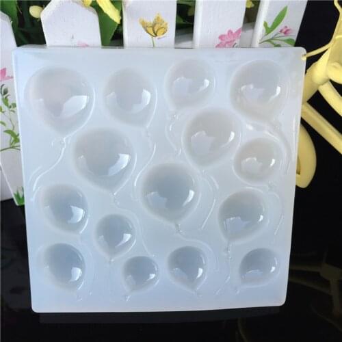 New Colorful balloon Liquid silicone mold DIY resin jewelry pendant necklace pendant mold resin molds for jewelry