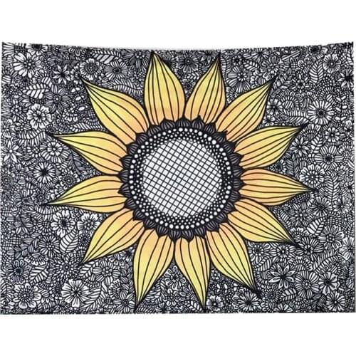 Sunflower Tapestry Wall Hanging,Wall Tapestry for Bedroom,Tapestries Dorm Decor for Living Room,Curtain Picnic Mat