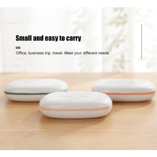 Portable Pill Box with Blade 5 Compartments Large-Capacity Carry-On Storage Box Sealed Moisture-Proof Case WXV Sale