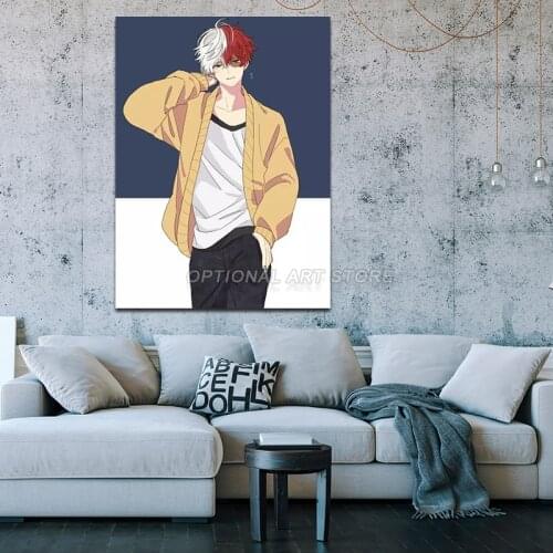 Shoto Todoroki BNHA My Hero Academia Home Decor Canvas Painting Wall Pictures Living Room Decoration Art Posters Prints