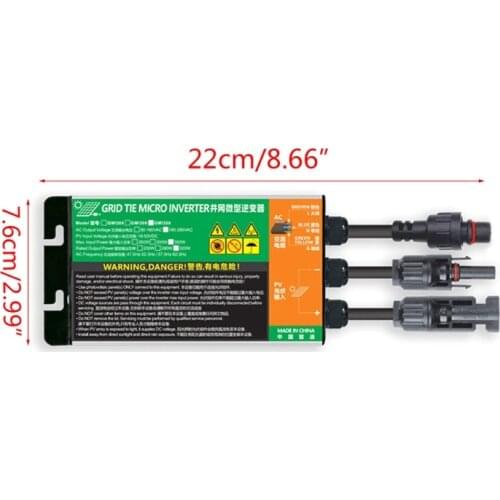Solar PV Inverter Waterproof IP55 Solar Grid Tie Micro Inverter 260W 300W 350W DC18V-50V to AC110V-230V 50HZ/60HZ M7DA