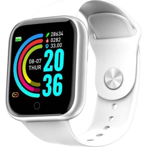 D20 Smart Watch Waterproof Fitness Tracker Heart Rate Monitor Blood Pressure Bluetooth BT4.0 Smartwatch for Apple IOS Android