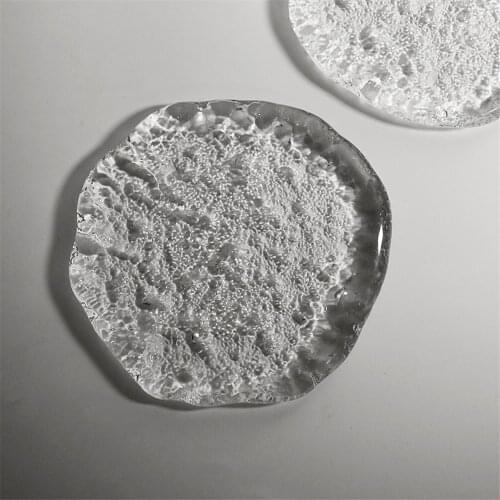 Irregular Coaster Ice Texture Heat Insulation Table Mat Cup Tea Coffee Mug Aromatherapy Decorative Pads Kitchen Accessories