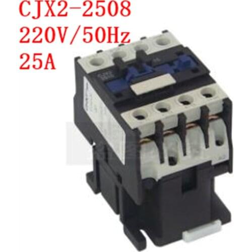 Free Shipping CJX2-2508 AC contactor 220V/50Hz 25A