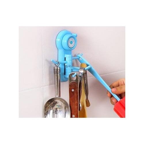 BF040 6in1 dazzle colour strength The kitchen snap hook The bathroom multi-purpose hang rack 5.6*13.2*7.7cm free shipping