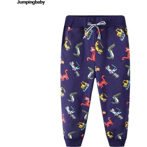 2021 Boys Pants Dinosaur Pantalon Enfant Garcon Animal Printing Kids Spodnie Autumn Joggers Children Clother Roupa Infantil New