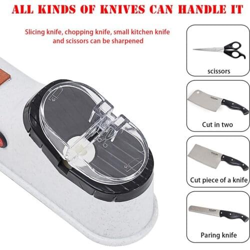 2021 New Electric Knife Sharpener Quick Automatic Knife Sharpener For Kitchen Multifunctional Household Knife Sharpener USB Plug
