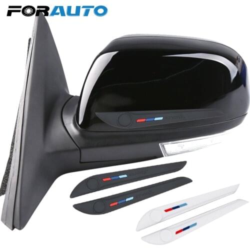 FORAUTO 2 Piece/set Styling Moulding Scratch Sticker Car Door Side Edge Protector Bumper Rear View Mirror Anti-Collision Strip