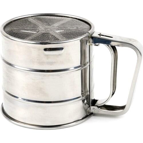 Cup Shape Stainless Steel Flour Sieve Icing Sugar Powder Flour Sifter Shaker Baking Pastry Tools Bakeware Strainer
