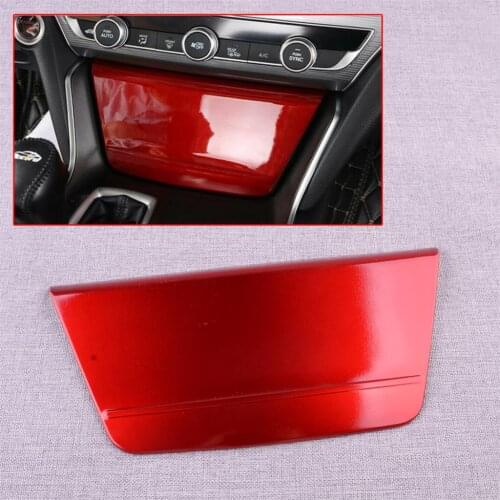 CITALL Car Interior Console Cigarette Lighter Panel Cover Trim Fit for Honda Accord 10th Generation 2018 2019 2020 ABS Red