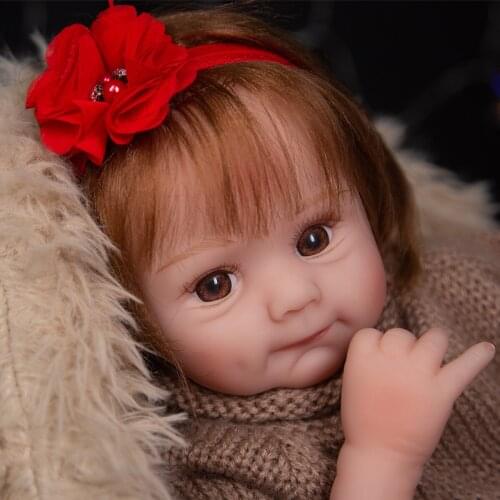 50cm Reborn Bebe Doll Girl Newborn Toy for children Birthday Gifts Cute Baby toddler alive Dolls Silicone Vinyl sweater Outfit