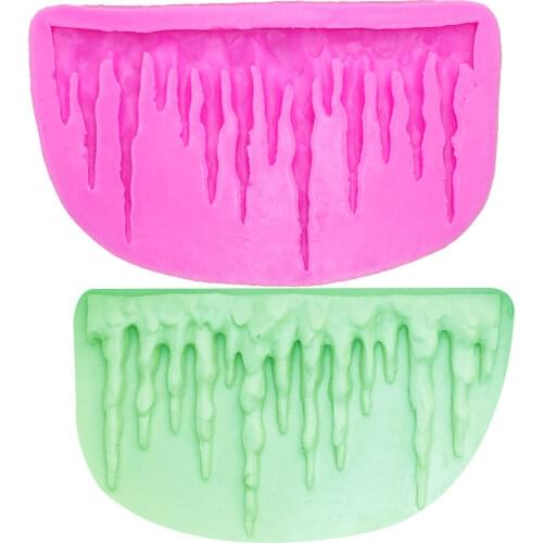 M0557 Lcicle Ice Decor 3D Silicone Mold DIY Baking Tools Cake Chocolate Pastry Bakeware Mold For Christmas decoratings