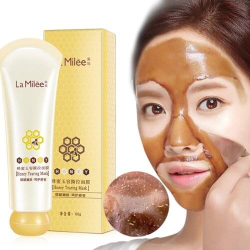 60g Honey tearing mask Peel Mask oil control Blackhead Remover Peel Off Dead Skin Clean Pores Shrink Facial care face Skincare