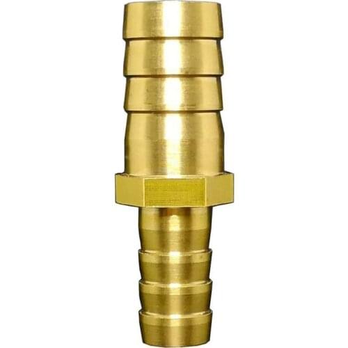 4mm 5mm 6mm 8mm 10mm 12mm 14mm 16mm 18mm 20mm 2 Way Straight Hose Barb Brass Pipe Fitting Reducer Coupler Connector