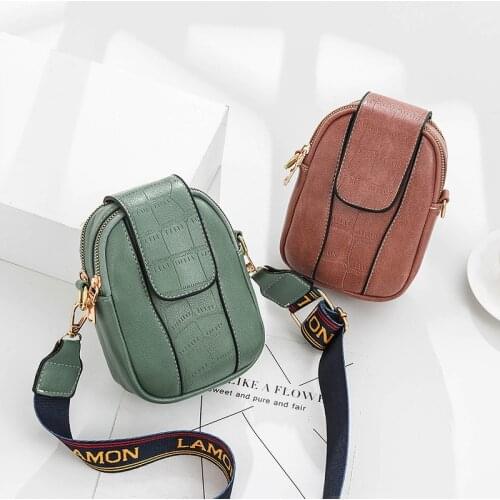 Mini Bags For Lady Pu Leather 2021 Women Small Fashion Vintage Party Mobile Black Shoulder Crossbody Messenger Bag