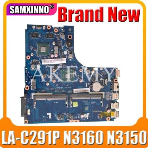 New Mainboard For Lenovo Ideapad B51-30 Laptop Motherboard AIWBO/B1 LA-C291P N3160 N3150 CPU 4 cores